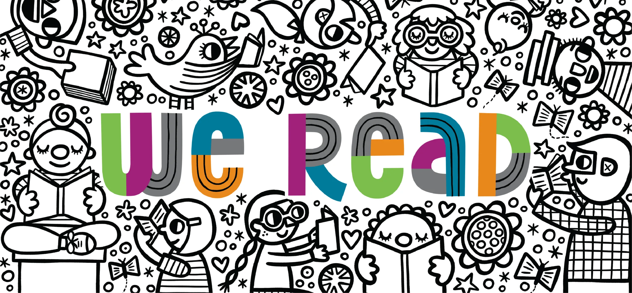 We Read artwork illustration